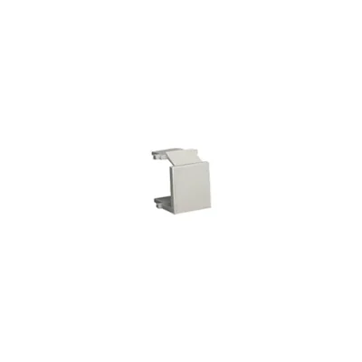 Copriforo spina RJ45/RJ12 per copripresa telecomunicazioni, satinato (metallico)