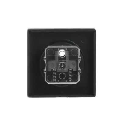 Copripresa futura con otturatori per presa 23 M-504, nero opaco