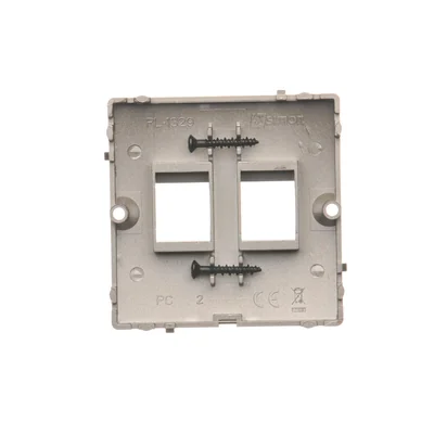 Copripresa Keystone ICT, piatto, doppia satinatura (metallizzato)