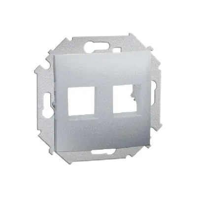 Copripresa piatta doppia IT SIMON 15 Keystone, alluminio
