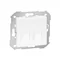 Copripresa RJ45 2 prese con adattatore e oscuranti, bianco