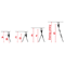 CORDA Multifunctional ladder 3x9 rungs