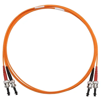 Cordon de brassage duplex GOF ST/ST G62.5, connecteurs de 2 m