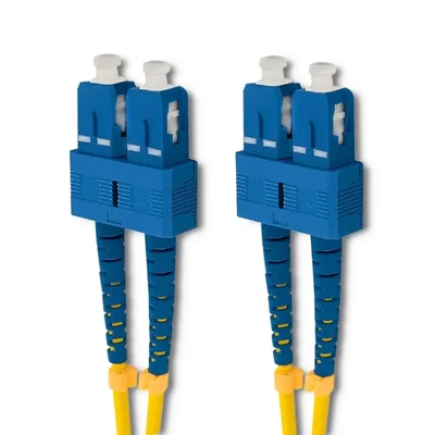 Cordon de brassage fibre optique Qoltec SC/UPC - SC/UPC | Monomode | 9/125 | G652D | Duplex | 3 m