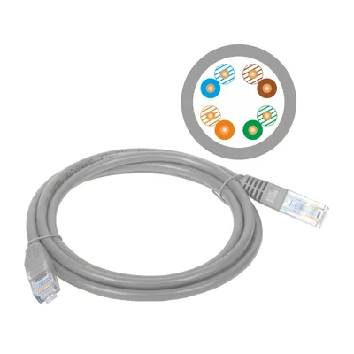 Cordon de brassage U/UTP cat.5e PVC 15,0 m gris ALANTEC