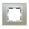 Cornice 1x vetro - argento / cornice intermedia alluminio opaco