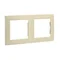 Cornice 2 pieghe: universale orizzontale e verticale, beige