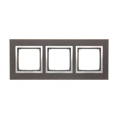 Cornice 3 ante Nature-Wood ARGENTO WENGE IP20/IP44