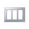 Cornice 3 moduli per scatola SBM350, 6x K45, alluminio