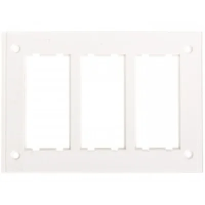 Cornice 3 moduli per scatola SBM350, 6x K45, bianco puro