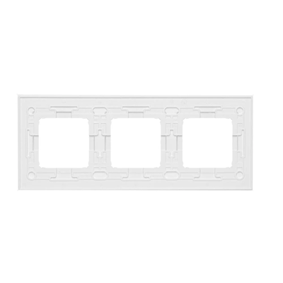 Cornice 3 volte Nature-Glass BIANCO PERLA IP20/IP44