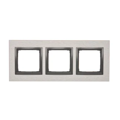 Cornice 3 volte Nature-Metal INOX YANG IP20/IP44