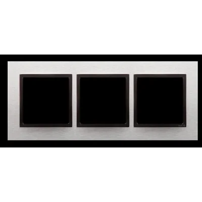 Cornice 3 volte Nature-Metal INOX YANG IP20/IP44
