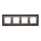 Cornice 4 ante Nature-Wood ARGENTO WENGE IP20/IP44