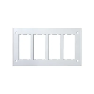 Cornice 4 posti per scatola SBM450 8x K45, bianco puro