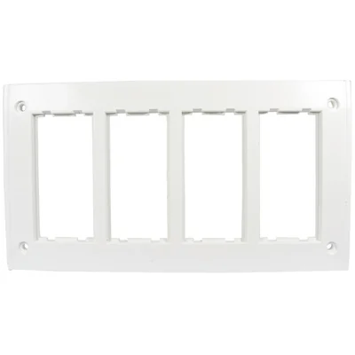Cornice 4 posti per scatola SBM450 8x K45, bianco puro