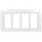 Cornice 4 posti per scatola SBM450 8x K45, bianco puro