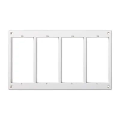 Cornice 4 volte bianco puro