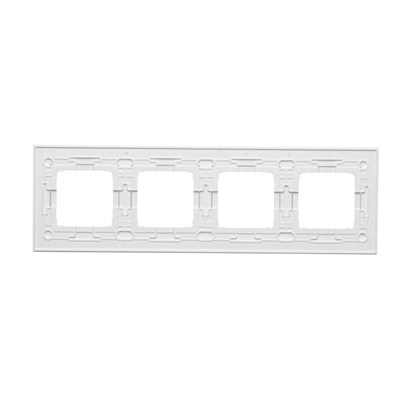 Cornice 4 volte Nature-Glass BIANCO PERLA IP20/IP44