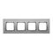 Cornice 4 volte Nature-Glass SILVER MIST IP20/IP44