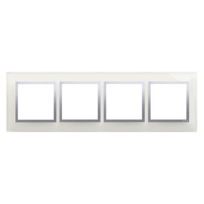 Cornice 4 volte Nature-Glass SILVER MIST IP20/IP44