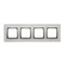 Cornice 4 volte Nature-Metal INOX, CLASSIC IP20/IP44