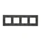 Cornice 4 volte Nature-Metal SATINATO SCURO IP20/IP44