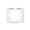 Cornice ad 1 posto per la versione antispruzzo IP44 con guarnizione bianca