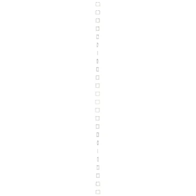 Cornice ad 1 posto per la versione antispruzzo IP44 con guarnizione bianca