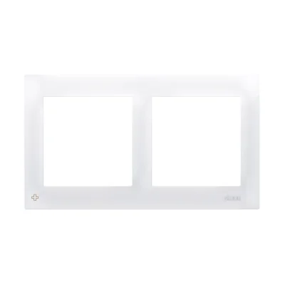 Cornice bianca antibatterica a 2 posti