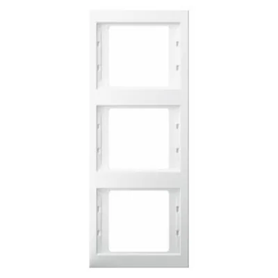 Cornice bianca verticale tripla