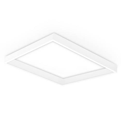 Cornice da parete per pannelli LED 120x30, bianca