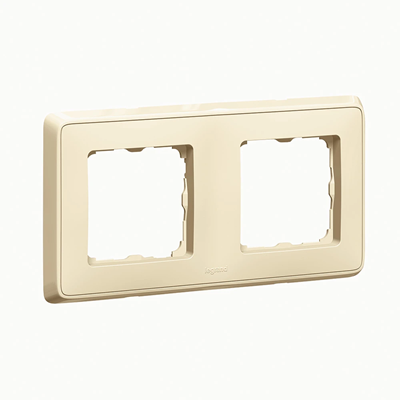Cornice doppia, colore panna