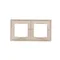 Cornice doppia per versione antispruzzo IP44 con set di guarnizioni, beige