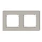 Cornice doppia quadrata universale MINI in plastica color tortora