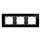 Cornice in vetro 3x - cornice intermedia nera / grafite