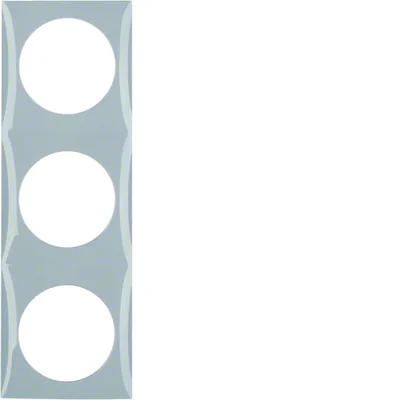 Cornice INTEGRO FLOW 3 ante, grigio lucido