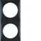 Cornice INTEGRO FLOW a 2 ante, nero lucido