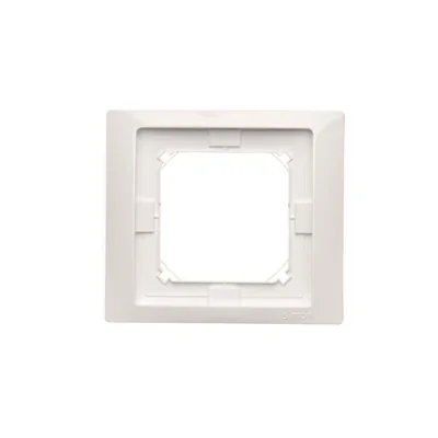 Cornice NEOS singola per versione protetta contro gli spruzzi d'acqua IP44 con guarnizione, bianca