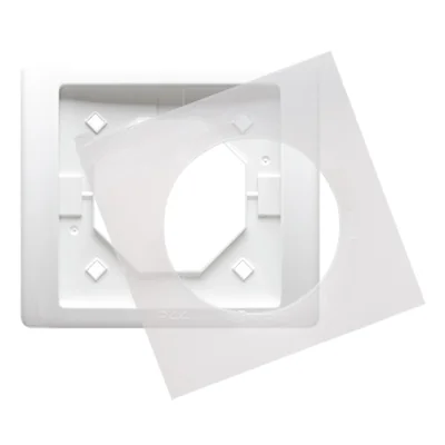 Cornice NEOS singola per versione protetta contro gli spruzzi d'acqua IP44 con guarnizione, bianca