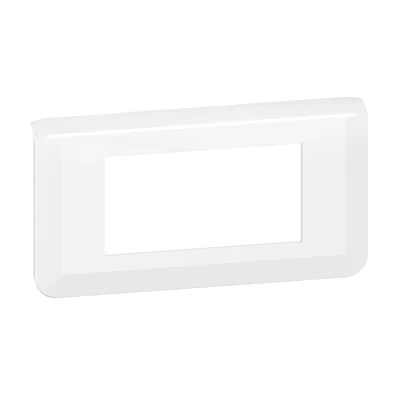 CORNICE ORIZZONTALE DOPPIA A MOSAICO - 4 MODULI BIANCHI PER SUPPORTO COD. 0802 52/58