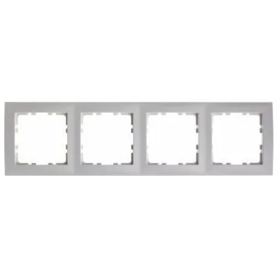 Cornice quadrupla bianca