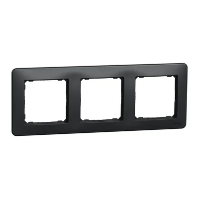 Cornice tripla, design Sedna, antracite nero