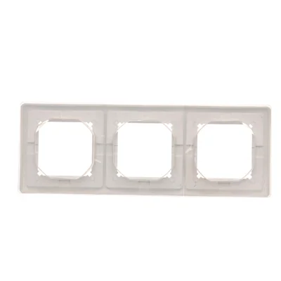 Cornice tripla per la versione antispruzzo IP44 con set di guarnizioni, bianca