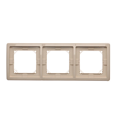 Cornice tripla per versione antispruzzo IP44 con set di guarnizioni, beige