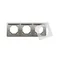 Cornice tripla per versione antispruzzo IP44 con set di guarnizioni, satinata (metallica)