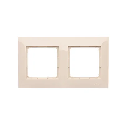 Cornice universale 2 volte per scatole da cartongesso IP20/IP44, crema