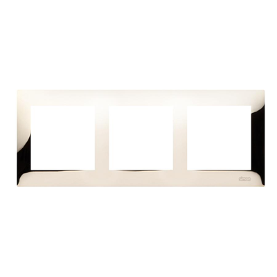 Cornice universale 3 posti IP20 / IP44, oro