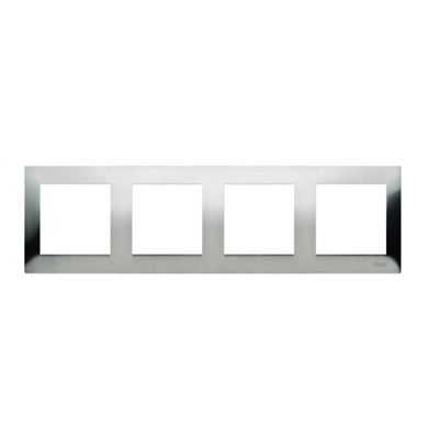 Cornice universale 4 posti IP20 / IP44 inox