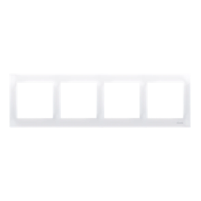 Cornice universale 4 posti IP20/IP44 bianca